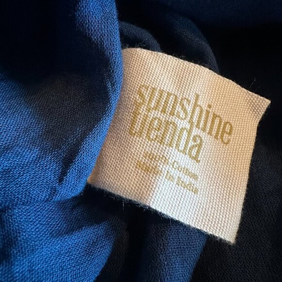 Sunshine Tienda Rio Dress Dark Sky Star Print Smocked Cotton Size 2XL Womens NWT - Picture 12 of 14